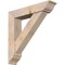 Ekena Millwork Traditional Traditional Smooth Bracket w/ Offset Brace, Douglas Fir, 7 1/2"W x 36"D x 36"H BKT0806X36X36TRA01SDF - alternate 1